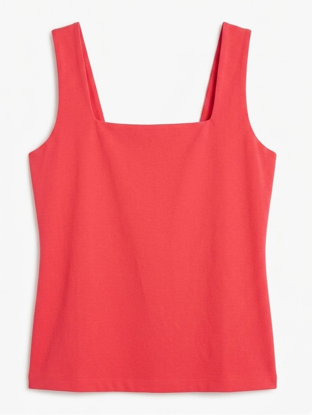 Sleeveless Square Neck Tank Top in Bright Pink For High Intensity Workout. NIB